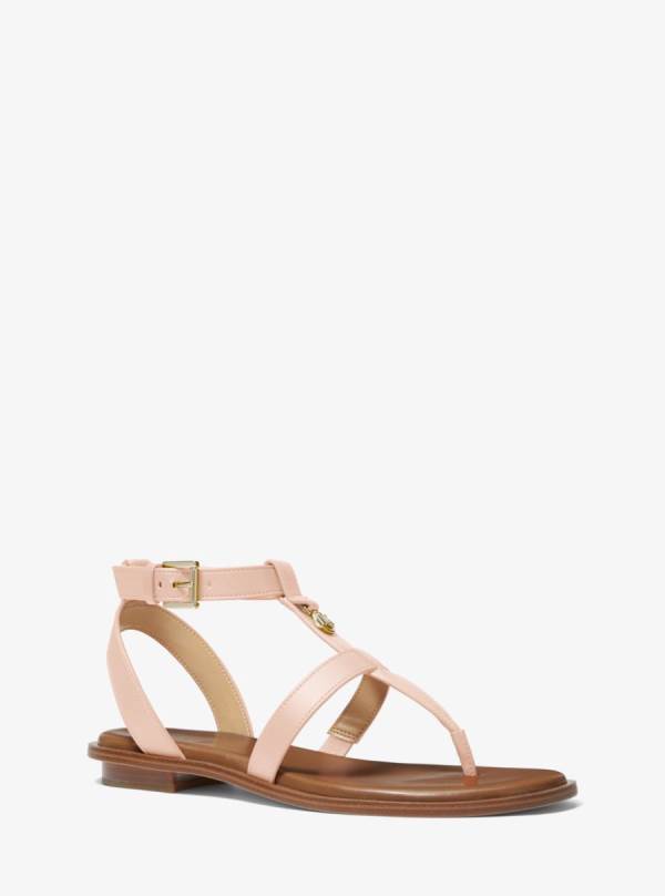 Damske Sandále Michael Kors Sasha T-Strap Ruzove - Topanky Michael Kors Vypredaj | GNPMC-7063